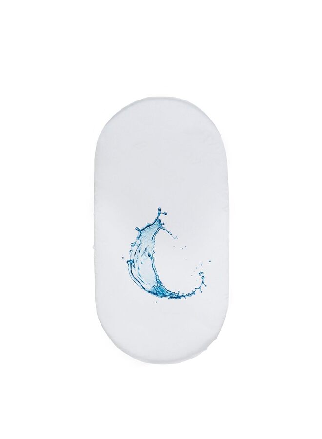 طقم ملاءات سرير أطفال مرن فائق النعومة، مكون من قطعتين للبنات، مناسب لجميع الأعمار، مناسب لمهد الأطفال، سلة موسى، مرتبة بيضاوية مستطيلة الشكل (أبيض) - Image 1