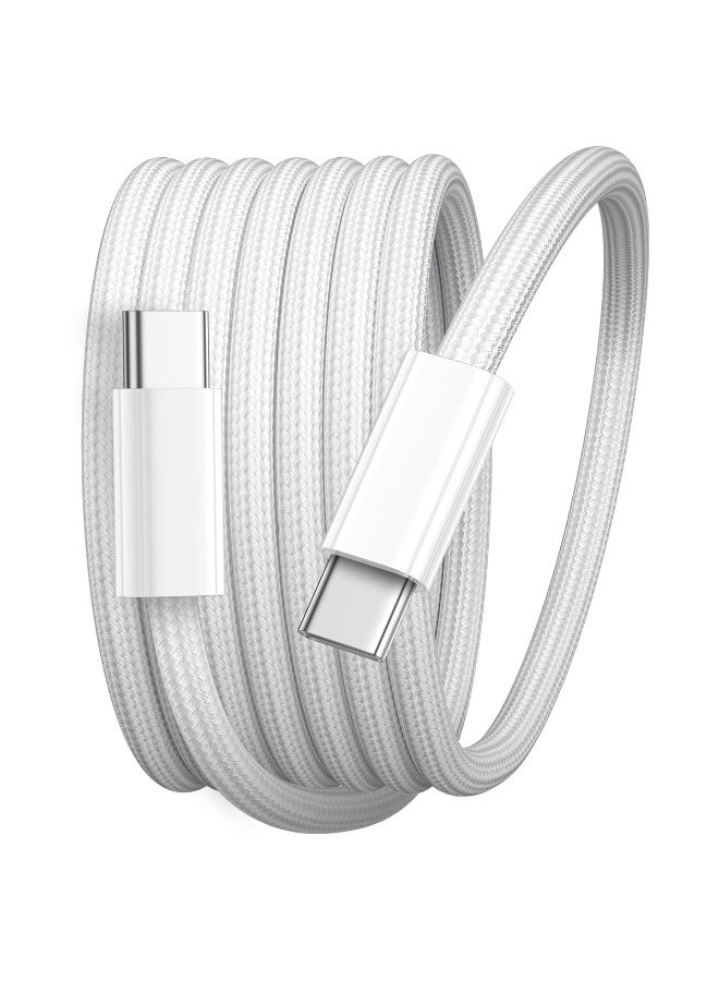 Verilux® PD 240W Type C Cable Fast Charging, 6.6Ft/2M Nylon Braided C Type Charger Cable with 480Mbps Data Transfer, Compatible with iPhone 17/16/15, Galaxy S26/S25/S24, MacBook, iPad - Image 1