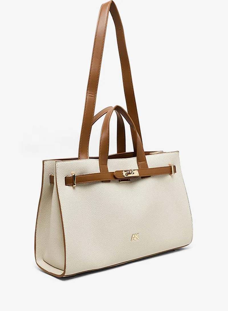 ANNE KLEIN  Anne Klein Contrast Detail Pu Tote Bag Set for Women | Best Price UAE