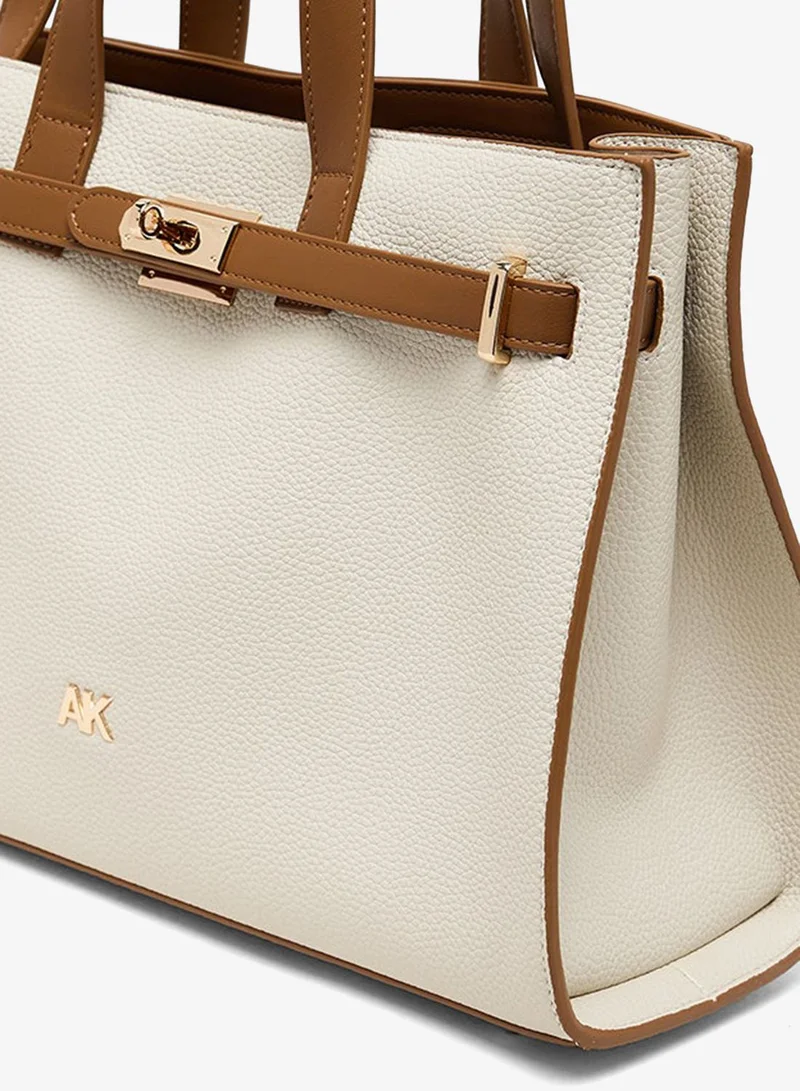 ANNE KLEIN  Anne Klein Contrast Detail Pu Tote Bag Set for Women | Best Price UAE