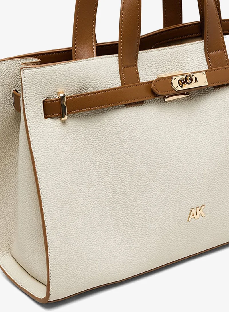 ANNE KLEIN  Anne Klein Contrast Detail Pu Tote Bag Set for Women | Best Price UAE