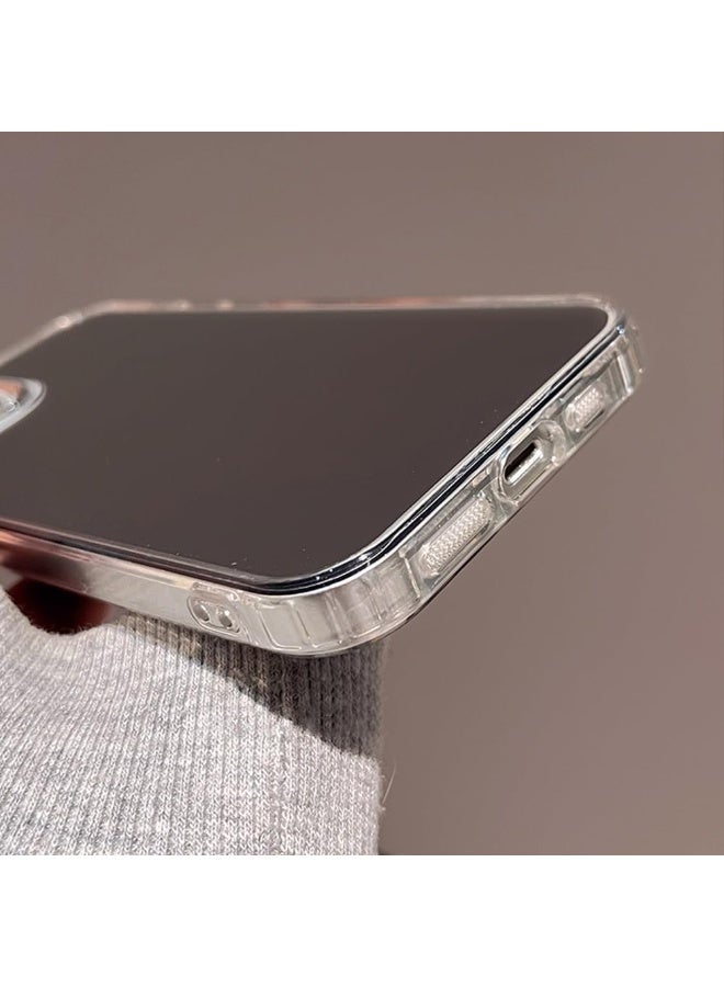 , Hard Back, Clear Soft TPU Bumper, Shockproof Protective Cover, Perfect for Makeup Selfies (for 16 PRO MAX - Image 4
