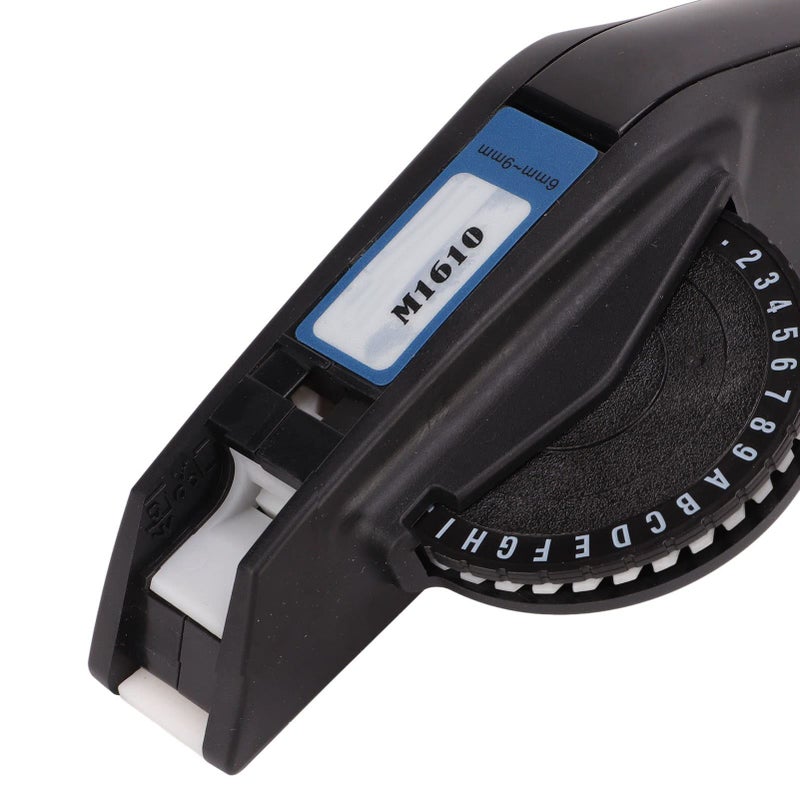 Red One Hand Embossed Label Maker For DIY Labeling With Number Letter Embossing Tool - Image 5