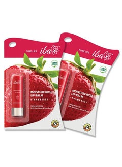 Pure Lips Moisture Rich Lip Balm Strawberry 4.5 G (Pack Of 2); For Pigmented Dry Damaged & Chapped Lips; Enriched With Cocoa Butter Shea Butter L Glossy Finish| 100% Natural Vegan & Crueltyfree - pzsku/Z63F3240E12831E35B808Z/45/_/1682324766/89189072-0775-4ef7-9d56-572b9ab61d44