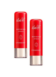 Pure Lips Moisture Rich Lip Balm Strawberry 4.5 G (Pack Of 2); For Pigmented Dry Damaged & Chapped Lips; Enriched With Cocoa Butter Shea Butter L Glossy Finish| 100% Natural Vegan & Crueltyfree - pzsku/Z63F3240E12831E35B808Z/45/_/1682324768/0a1064f1-b1cb-4fb1-8dc8-4c7a167d660c