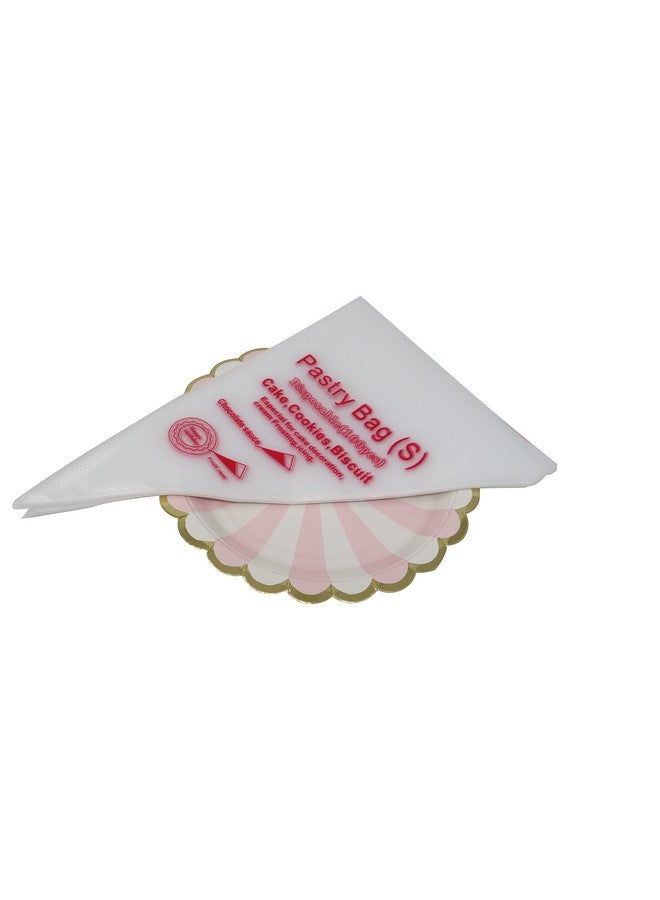 Yueton Pack Of 100 Disposable Cream Pastry Bag Cake Icing Piping Decorating Tool - Image 3
