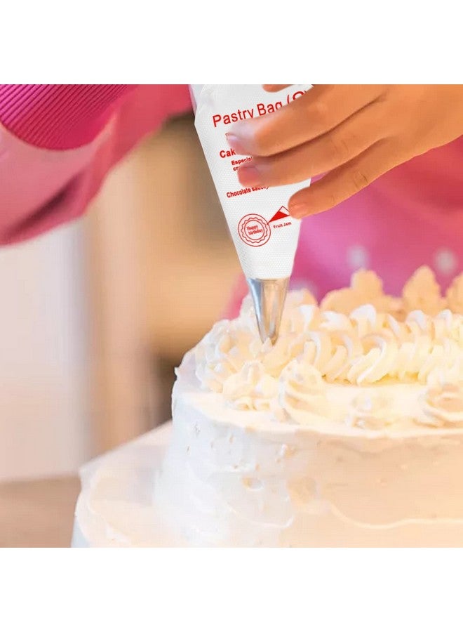 Yueton Pack Of 100 Disposable Cream Pastry Bag Cake Icing Piping Decorating Tool - Image 5
