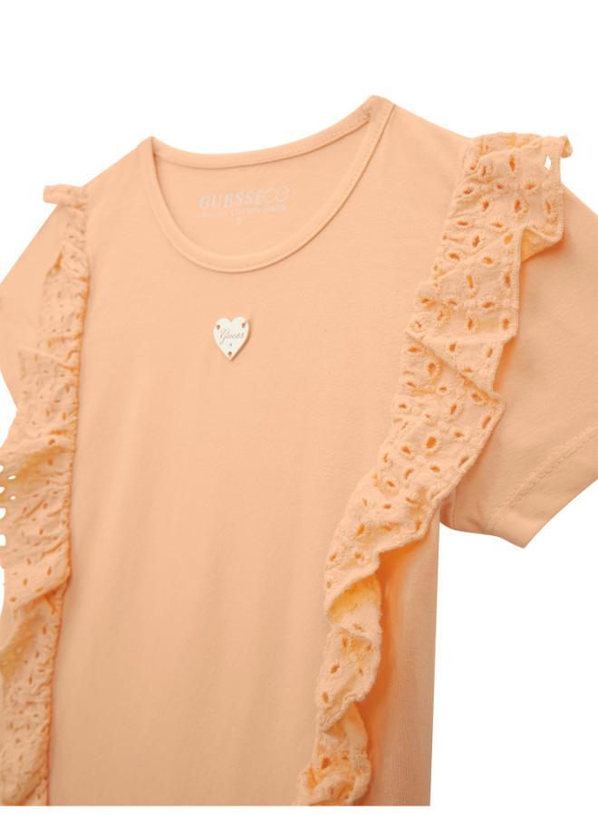 GUESS Kids Garment Dye Short Sleeve T-Shirt - Image 3
