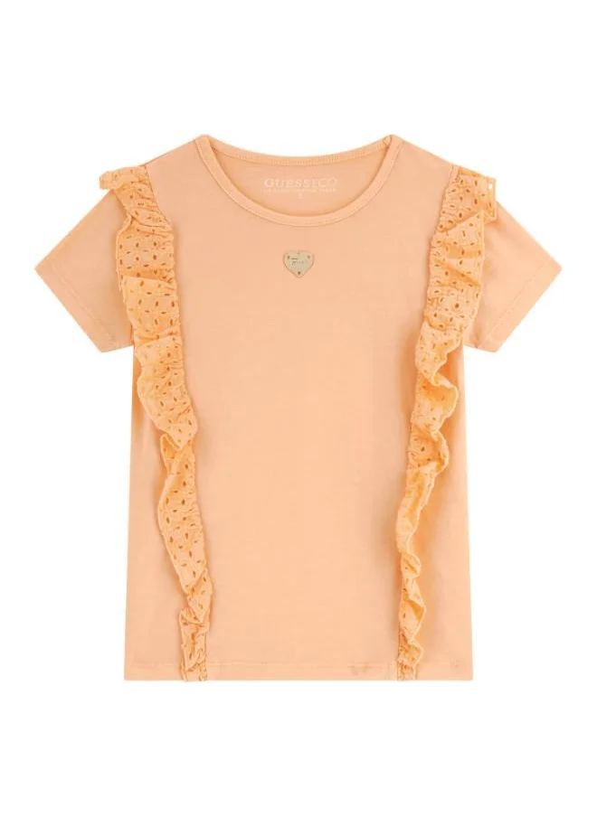 جس Kids Garment Dye Short Sleeve T-Shirt