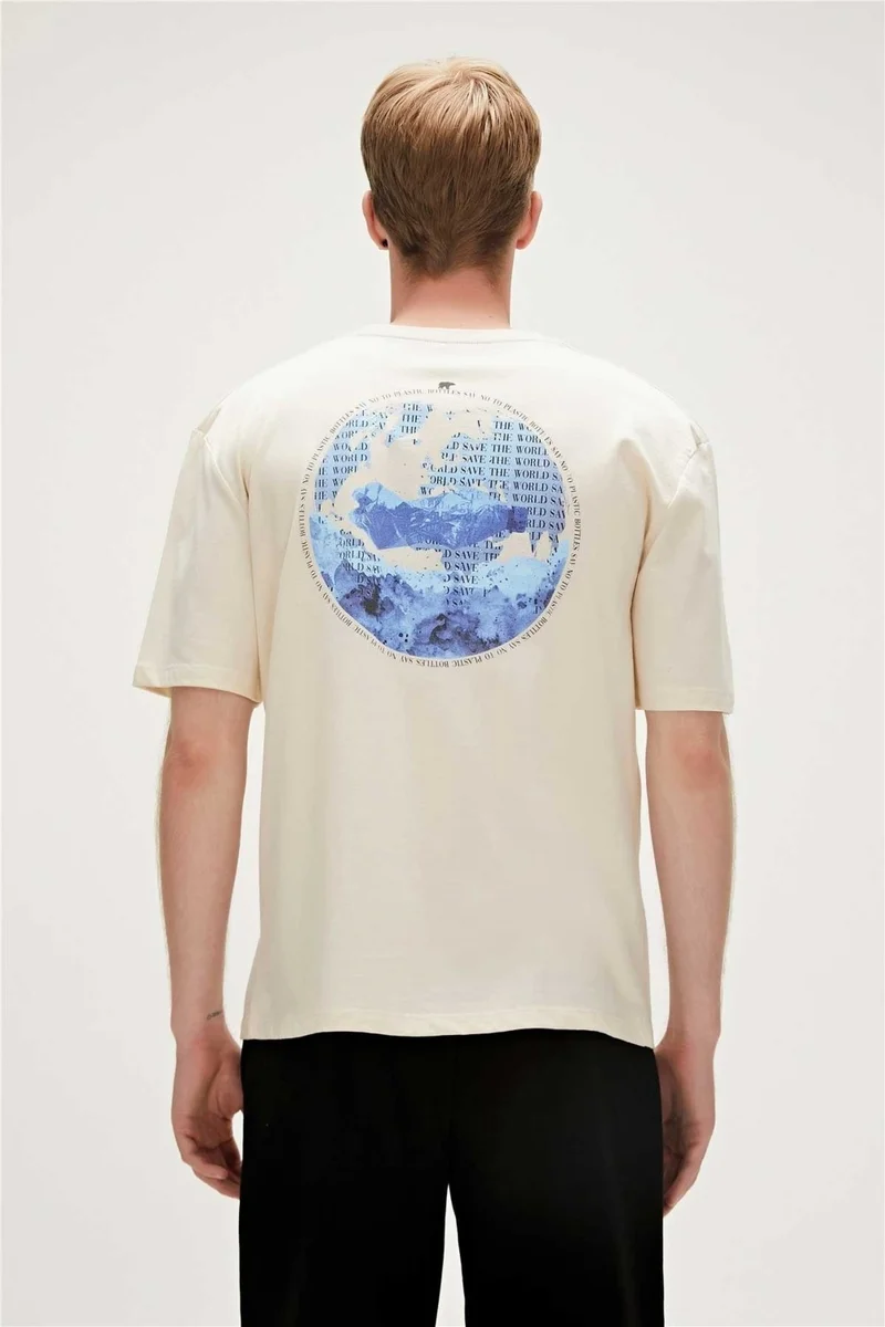 Bad Bear Badbear Men's Re-World T-Shirt Candy White