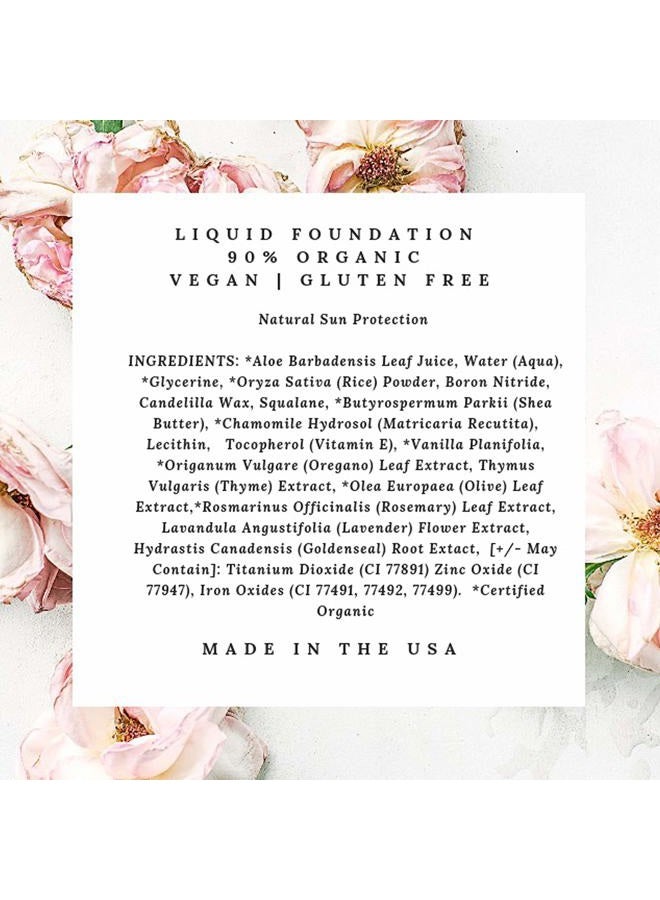 Mom's Secret 100% Natural Liquid Foundation, Organic, Vegan, Aloe Based, Natural Sun Protection, Gluten Free, Cruelty Free, Made in the USA, 1FL Oz. (Cork) - Image 4