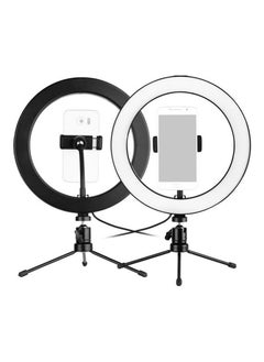 NIBEMINENT LED Photography Ring Light With Mobile Holder Black  - Image 5