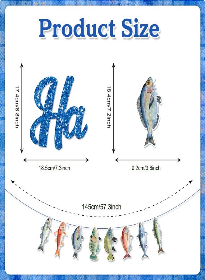 Lide Road 3PCS Gone Fishing String Birthday Party Supplies Fishing Birthday Banners Fishing Party Decorations Sea Fish Banner for Bass Fish Competition Freshwater Pond Outdoor Salt Water Decor - Image 2