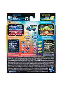 BeyBlade Burst Quadstrike Gambit Dragon D8 And Ambush Achilles A8 Spinning Top Dual Pack 2 Battling Game Top Toy For Kids Ages 8 And Up  - Image 5