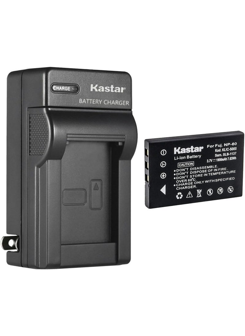 Kastar - Kastar 1x Battery and AC Wall Charger Replacement for Kodak KLIC5000 K7600C EasyShare LS420 EasyShare LS433 EasyShare LS443 Easyshare LS633 EasyShare LS743 EasyShare LS753 EasyShare One Zoom - Image 1