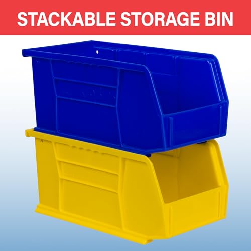 Akro-Mils 30230 AkroBins Plastic Storage Bins, Space-Saving Stackable Bins for Garage, Pantry, Craft Organization, 11-" x 5-" x 5-", Black, 12-Pack - Image 5