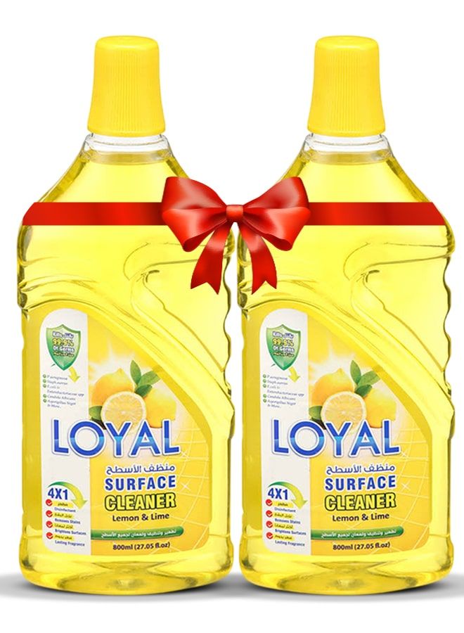 loyal Surface Cleaner 2x800ML Lemon & Lime - Image 1