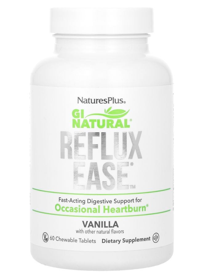 Gi Natural Reflux Ease Vanila 60 Chewable Tablets