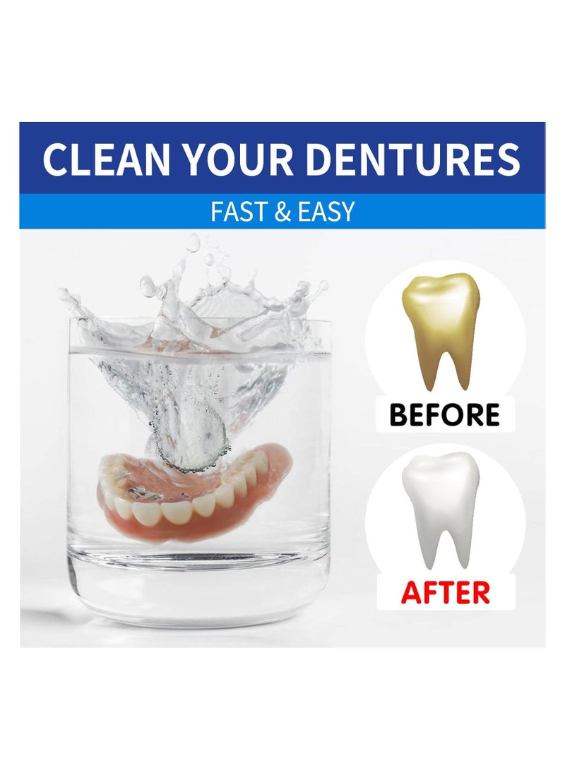 Zard 100PCS Retainer Cleaning Tablets, Denture Cleaning Tablets, Removes Odor Oral, Cleaning Retainer Cleaner, for Aligner Mouth Night Guard, Denture Cleaning Tablets for Dental Appliances, Clean - Image 2