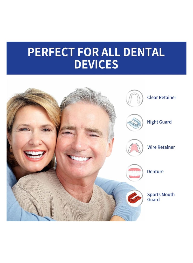 Zard 100PCS Retainer Cleaning Tablets, Denture Cleaning Tablets, Removes Odor Oral, Cleaning Retainer Cleaner, for Aligner Mouth Night Guard, Denture Cleaning Tablets for Dental Appliances, Clean - Image 3