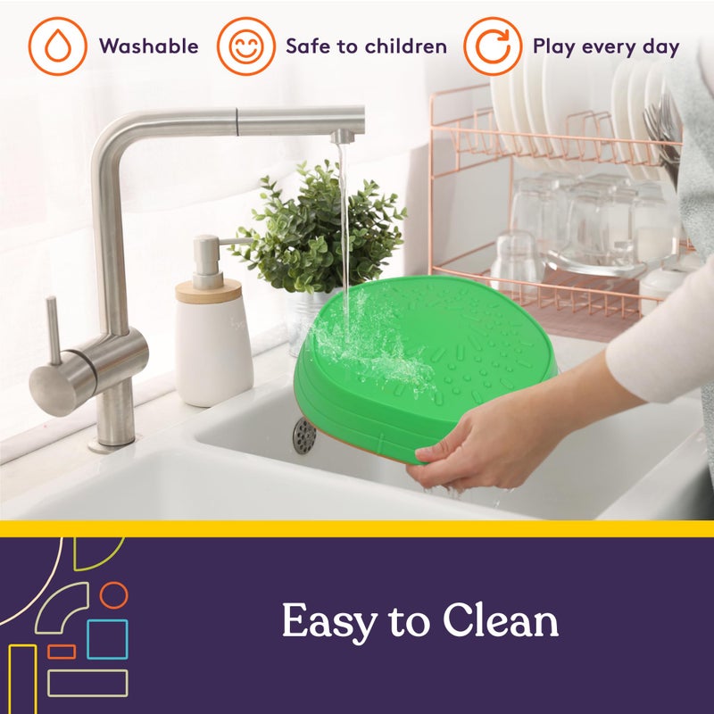 Special Supplies Stepping Stones for Kids, 5 Balance Indoor and Outdoor Blocks Promote Coordination, Balance, Strength, Child Safe Rubber, Non-Slip Edging, Stackable (Primary) - Image 4