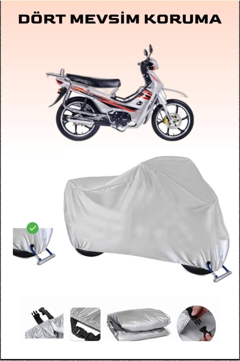 Breen Falcon Magic 50 Lock Compatible Motorcycle Tarpaulin, Safe, Waterproof Durable Fabric - Image 1