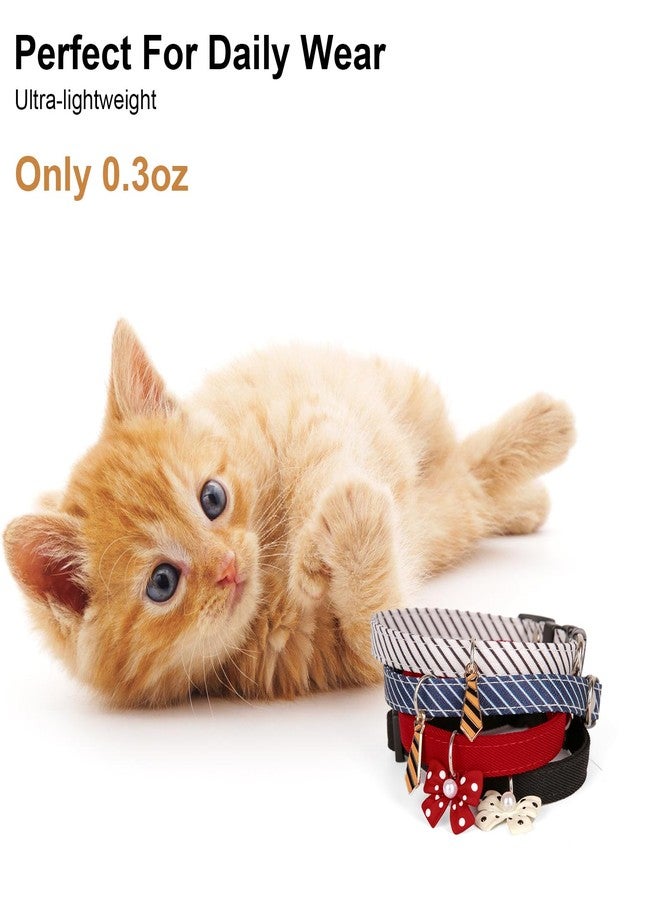 HOWWFALY Cat Collar Bow Soft & Comfy Detachable and Adjustable Cute Stylish Cartoon Bowtie Decorate Necklace for Small Pets Cats Dogs Kitten Puppy - Image 5