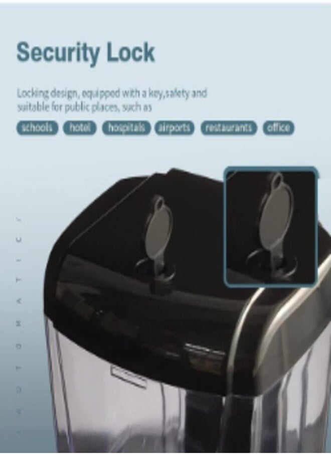 Denx Wall-Mounted Usb Auto Liquid Smart Sensor Soap Dispenser Waterproof Rechargeable Automatic Foaming Touchless Soap Dispenser For Bathroom Kitchen Washroom - Image 4