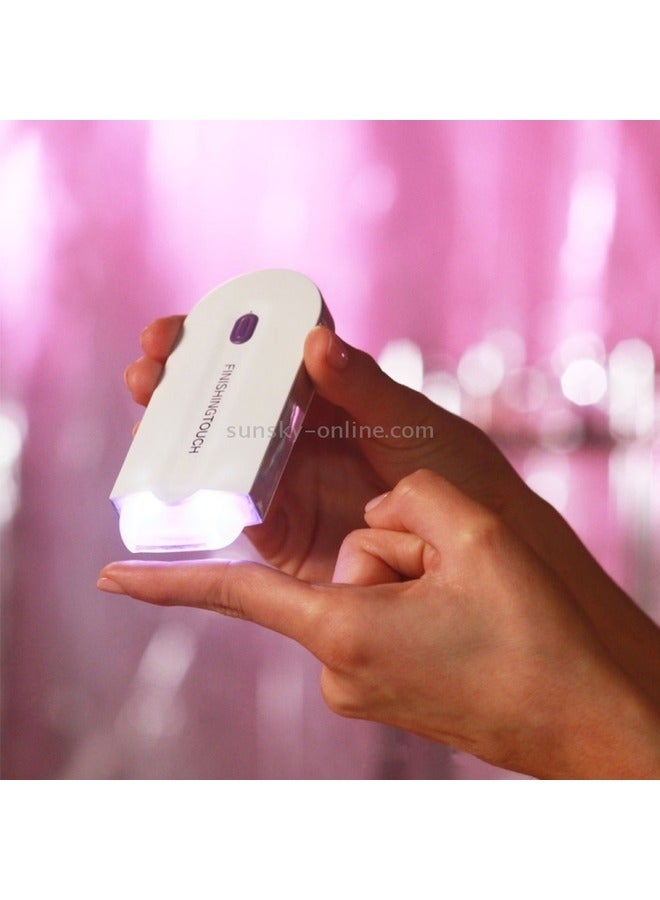 Yes Rechargeable Painless Touch Laser Epilator White/Purple 13x2x8cm - Image 5