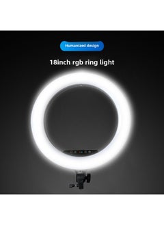 General Spot 18-inch RGB Photography Lamp Remote Control Touch Screen Three-machine Live Flash Colorful Adjustment Ring Lamp Lighting Lamp-Light Source Color:18 Inch RGB  - Image 2