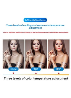 General Spot 18-inch RGB Photography Lamp Remote Control Touch Screen Three-machine Live Flash Colorful Adjustment Ring Lamp Lighting Lamp-Light Source Color:18 Inch RGB  - Image 4