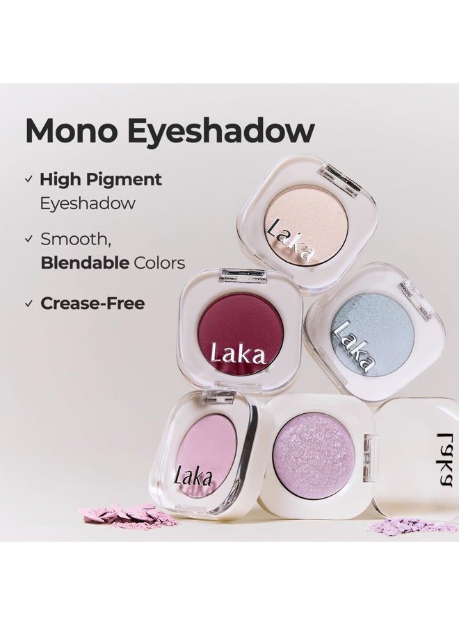 Laka Mono Single Eyeshadow, 1.8g/0.06 oz, High Pigment Eye Shadow, Easy Apply, Long Lasting Color, Smooth Blendable Formula, Vegan, K-Beauty​ (#944 Tu-tu) - Image 3
