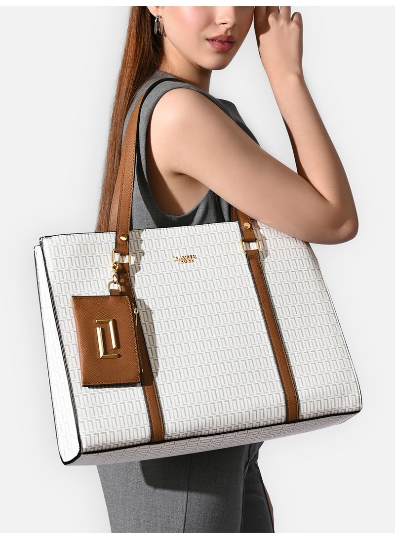 Lavie Luxe Women's Workbox Tote (Offwhite) - Image 2