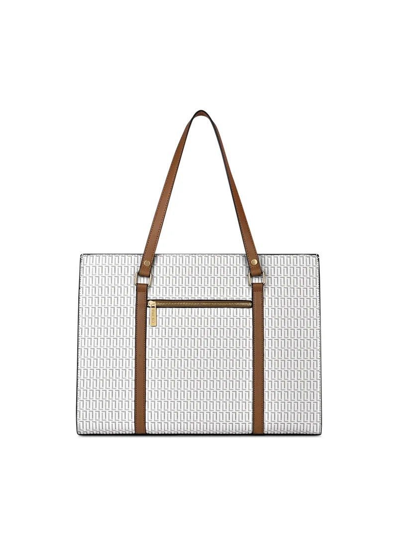 Lavie  Luxe Women's Workbox Tote (Offwhite) for Women | Best Price UAE