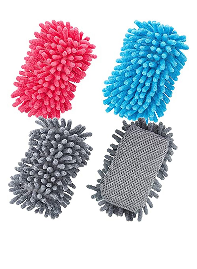 Chalkboard Eraser, 4 PCS Microfiber Chalk Eraser Washable Chalkboard Eraser Dry Erase Whiteboard Eraser Magnetic Reusable Chalk Eraser for Chalk, Markers, Classroom, Home and Office - Image 1