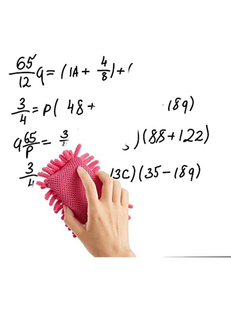 Chalkboard Eraser, 4 PCS Microfiber Chalk Eraser Washable Chalkboard Eraser Dry Erase Whiteboard Eraser Magnetic Reusable Chalk Eraser for Chalk, Markers, Classroom, Home and Office - Image 2