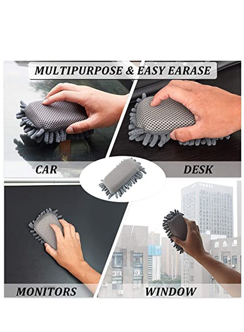 Chalkboard Eraser, 4 PCS Microfiber Chalk Eraser Washable Chalkboard Eraser Dry Erase Whiteboard Eraser Magnetic Reusable Chalk Eraser for Chalk, Markers, Classroom, Home and Office - Image 5