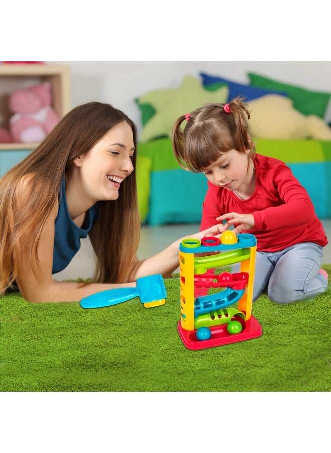 Playkidz Durable Pound A Ball Toys for Toddler, Stacking, Learning, Active, Early Developmental Hammer Montessori Toys, Fun Gifts for Boy & Girl - STEM Educational Toy - Great Birthday Gift Ages 1 2 3  - Image 4