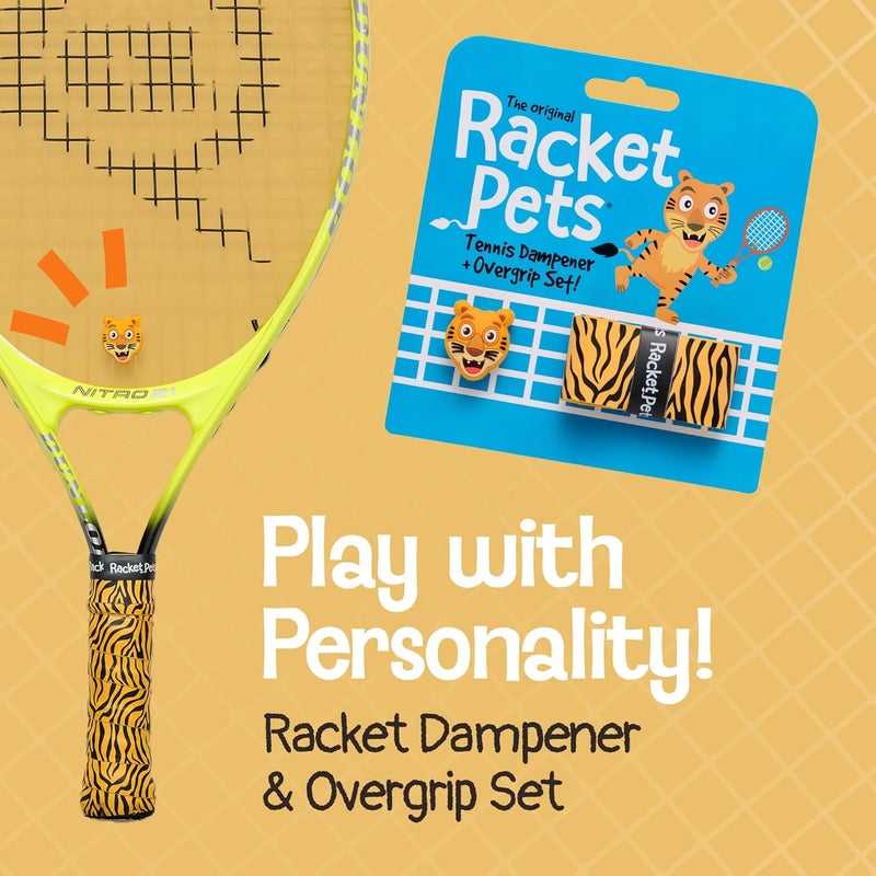 Racket Pets Kids Tennis Racket Dampener & Matching Overgrip Tape, Performance Shock Absorbing Dampener for Tennis Racket - Image 2