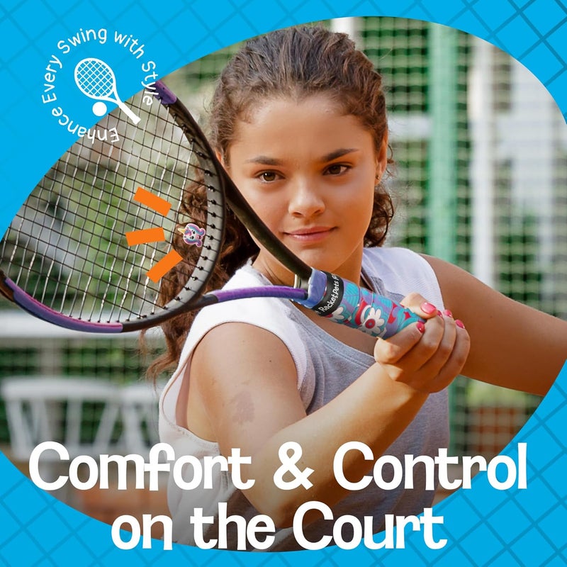Racket Pets Kids Tennis Racket Dampener & Matching Overgrip Tape, Performance Shock Absorbing Dampener for Tennis Racket - Image 4