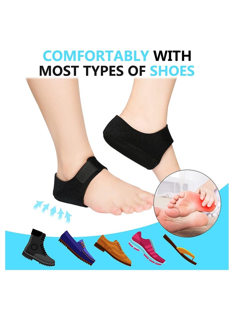 1 Pair Heel Protectors Support for Heel Pain Plantar Fasciitis Achilles Gel Heel Cushion Pads - Image 5