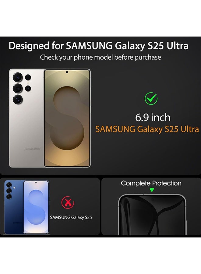 X-level 3Pack Samsung Galaxy S25 Ultra Privacy Screen Protector Support Fingerprint Unlock Supported Easy Installation Anti-Spy & Privacy Protection Anti-Fingerprint & Bubble Free, 9H Tempered Glass ,for Samsung Galaxy S25 Ultra Case Friendly  ,Black Clear - Image 2
