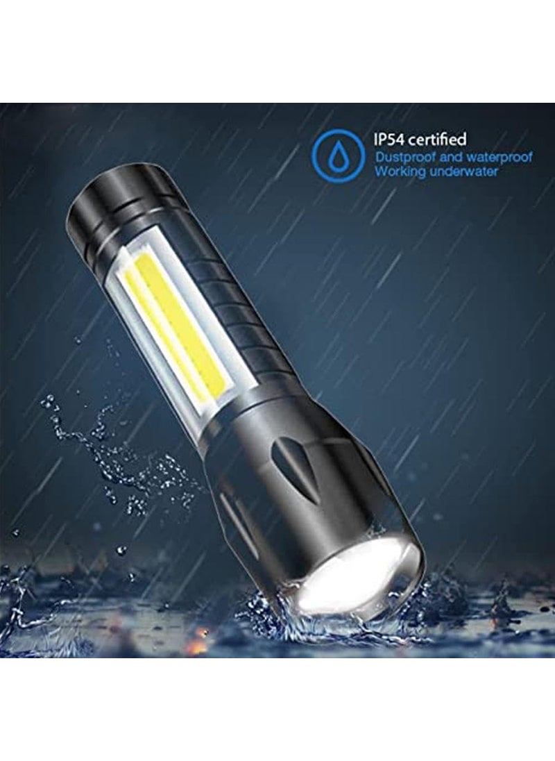 ADOVATE ADOVATE Mini Search Rechargeable LED Flashlight Black Extremely Bright Long Endurance Pack of 1  - Image 3