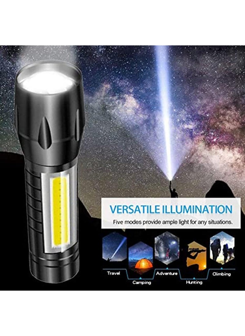 ADOVATE ADOVATE Mini Search Rechargeable LED Flashlight Black Extremely Bright Long Endurance Pack of 1  - Image 4