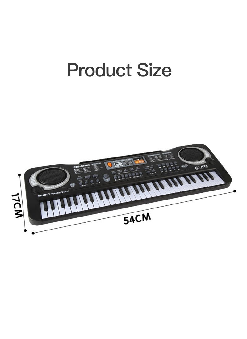 Sharpdo - 61 Keys Multi-function Piano With Microphone Electronic Organ - Image 1