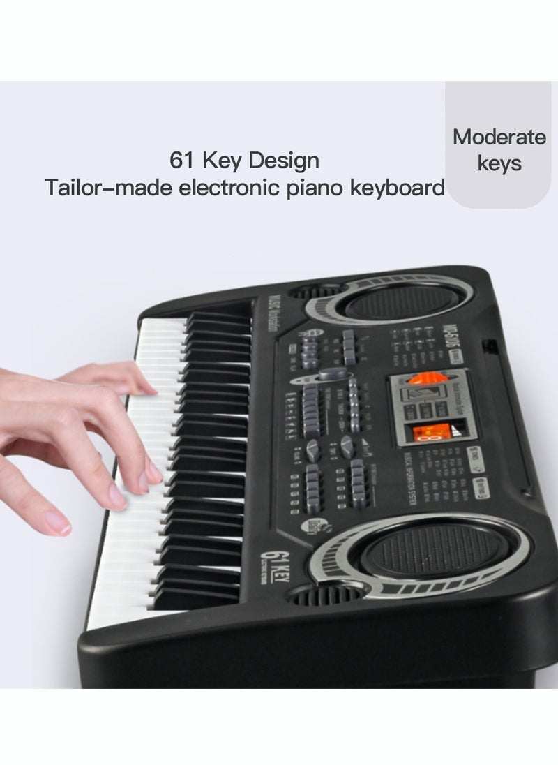 Sharpdo - 61 Keys Multi-function Piano With Microphone Electronic Organ - Image 1