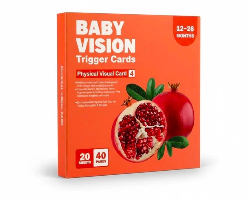 House of Prageeth High Contrast Baby Vision Flash Cards for Brain Development and Tummy Time, Activity Board Included, 12-36 Months, 12 Cards - Image 1