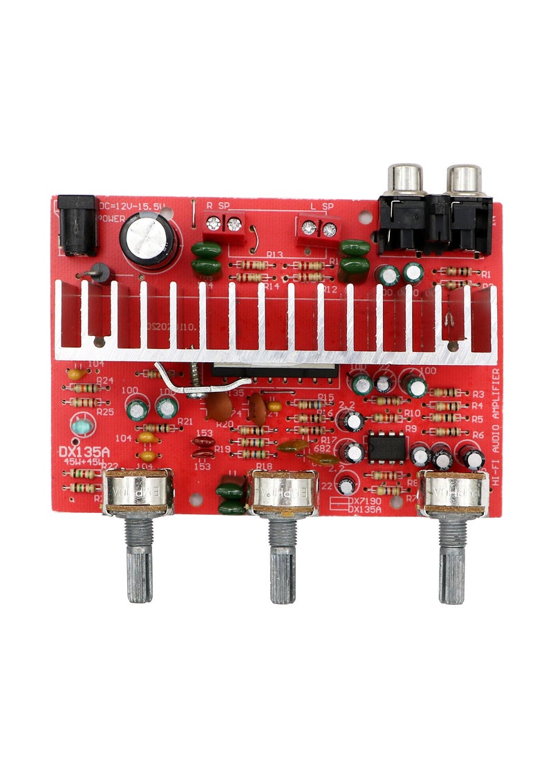 Hi-Fi Stereo Audio Amplifier, Red - Image 1