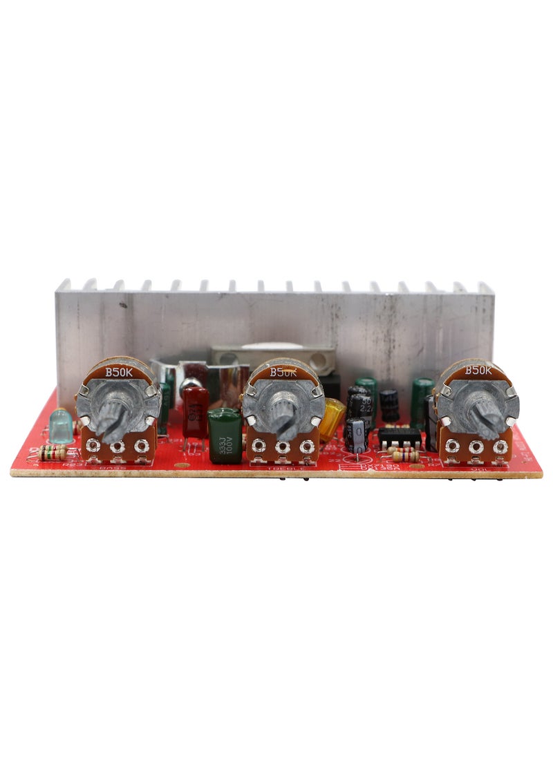 Hi-Fi Stereo Audio Amplifier, Red - Image 3