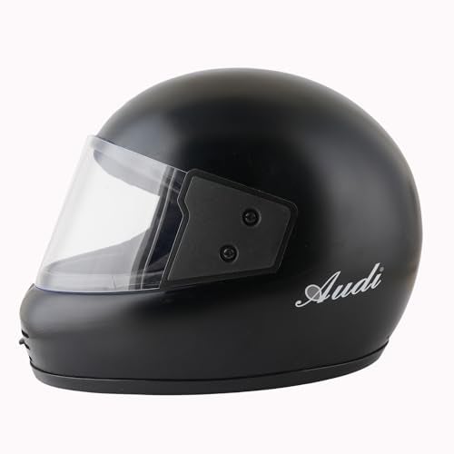 Sage Square Audi Full Face Clear Visor Helmet | ISI Certified | High Standard Safety | Extra Comfort & Stylish (XLarge, Black Matte) - Image 1
